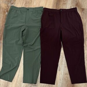 Banana Republic Green and Maroon Pants